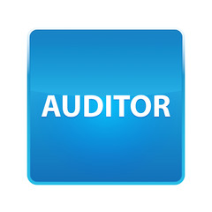 Auditor shiny blue square button