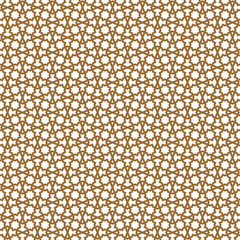Seamless geometric ornament in brown and white.