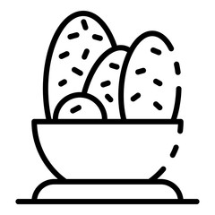 Room cactus pot icon. Outline room cactus pot vector icon for web design isolated on white background