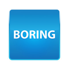 Boring shiny blue square button