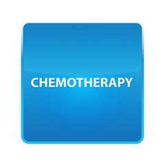 Chemotherapy shiny blue square button