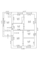 2d floor plan. Black&white floor plan. Floorplan