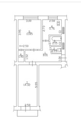 2d floor plan. Black&white floor plan. Floorplan