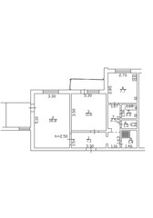 2d floor plan. Black&white floor plan. Floorplan