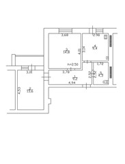 2d floor plan. Black&white floor plan. Floorplan