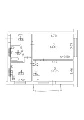 2d floor plan. Black&white floor plan. Floorplan