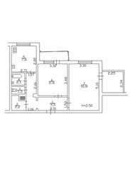 2d floor plan. Black&white floor plan. Floorplan