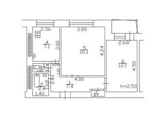2d floor plan. Black&white floor plan. Floorplan
