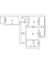 2d floor plan. Black&white floor plan. Floorplan
