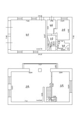 2d floor plan. Black&white floor plan. Floorplan