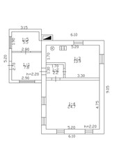 2d floor plan. Black&white floor plan. Floorplan