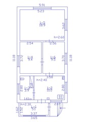 2d floor plan. Black&white floor plan. Floorplan