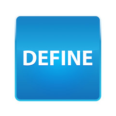 Define shiny blue square button