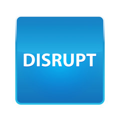 Disrupt shiny blue square button