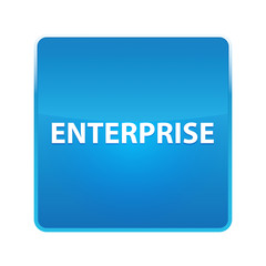 Enterprise shiny blue square button