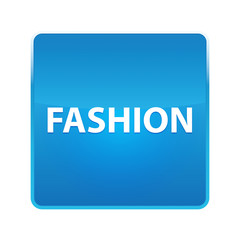Fashion shiny blue square button