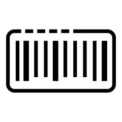 Barcode icon. Outline Barcode vector icon for web design isolated on white background