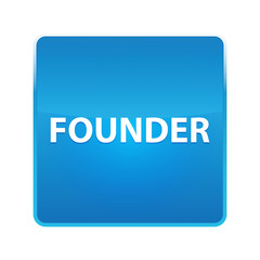 Founder shiny blue square button
