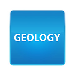 Geology shiny blue square button