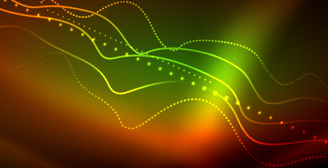 Neon wave background