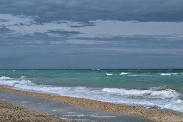 Fototapeta na wymiar beach and sea,horizon,water,sky,cloud,seascape,nature,