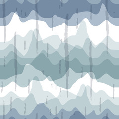 Abstract wavy line pattern, seamless vector geometric background.