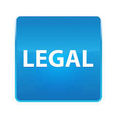 Legal shiny blue square button