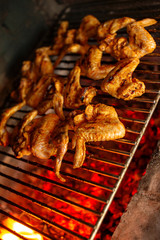 Grilled spicy chicken wings