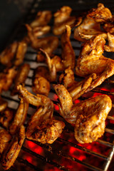 Grilled spicy chicken wings