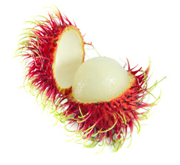 rambutan isolated on white background