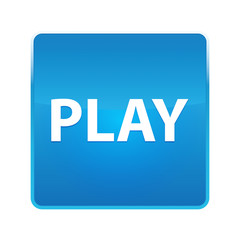 Play shiny blue square button