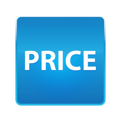 Price shiny blue square button