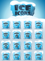 insurance icon set