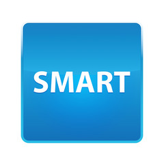 Smart shiny blue square button