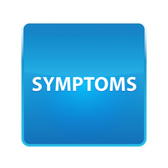 Symptoms shiny blue square button