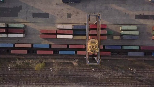 Train container terminal cargo