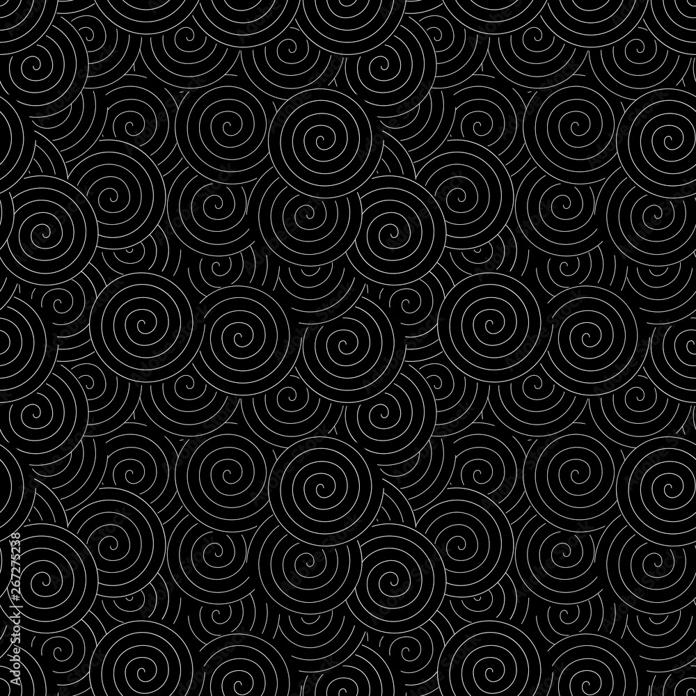 Poster Abstract geometric pattern with swirls . Spiral shapes background. EPS 10 stock vector.