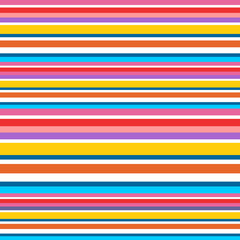 Colorful striped abstract background, variable width stripes