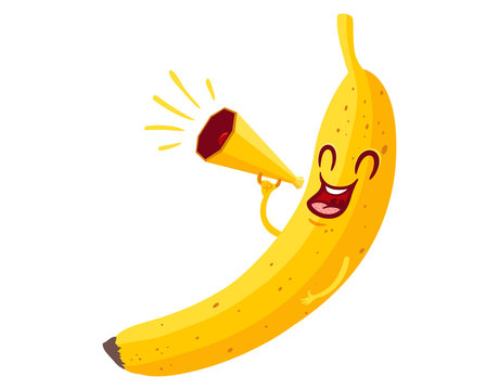 banana with megaphone