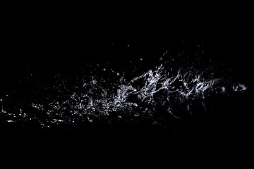 Splash of water. Isolate on black background