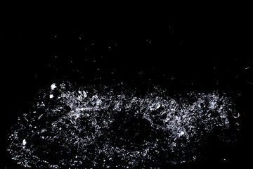 Splash of water. Isolate on black background