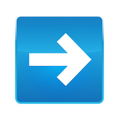 Next arrow icon shiny blue square button