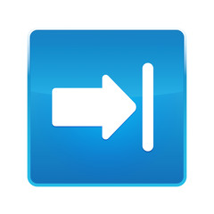 Next icon shiny blue square button