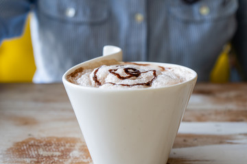 coffee in the coffee shop