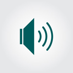 Speaker Icon Sound Icon Volume Icon Flat Vector Illustration