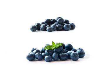 blueberries isolated on white background