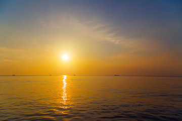 sunset tide landscape