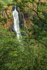 beutiful waterfall with landscape background