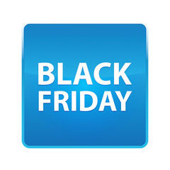 Black Friday shiny blue square button