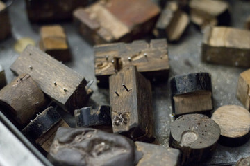 Workplace jeweler in the process of creating jewelry